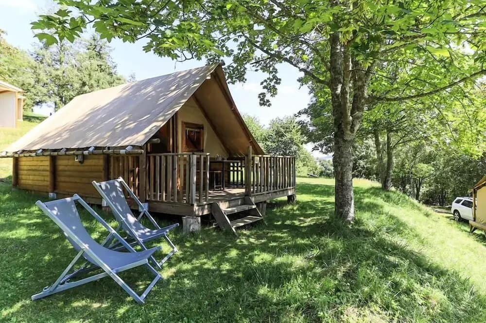 Saint-Point Ski Chalet | Flower Camping du Lac de Saint Point Lamartine - Saône et Loire - Southern Burgundy * - Chalet Tradition Standard 28m² - 2 bedrooms - covered terrace 4 people