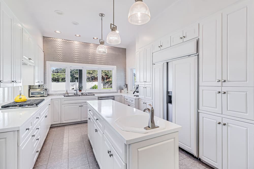 Bay Area Villa | Idyllic & elegant coastal villa with private yard, pool, office, & high ceilings