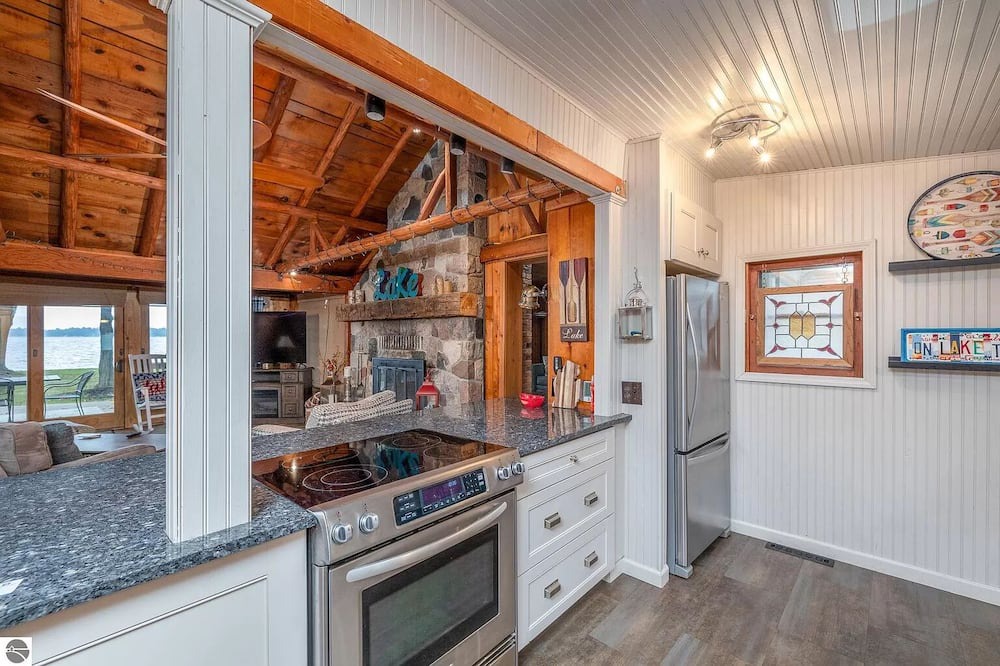 Cadillac Cottage | Cozy, yet spacious, Lakefront Cottage with perfect blend of modern and vintage.
