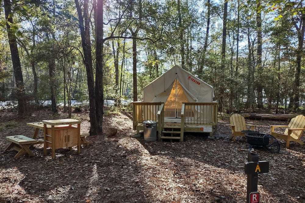 West Livingston RV Rental | Tentrr State Park Site - TX Lake Livingston State Park - Site A - Single Camp