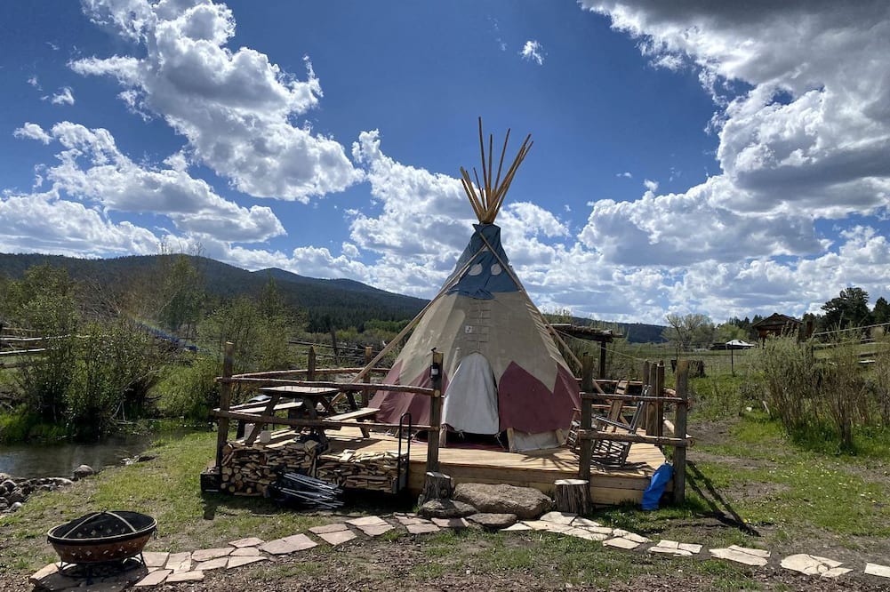 Petaca House | Cute Tipi in Tres Piedras for New Mexico Glamping Escapes