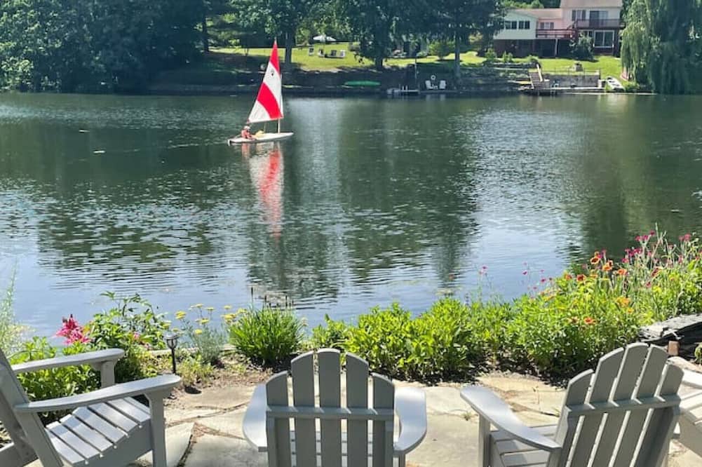 Copake Cottage | Lake Front Cottage with Sun Soaked Terraces