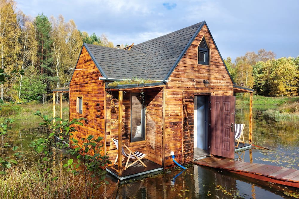 Kolczyglowy Boat Rental | heather hut, cottage on a pond + 2 hectars of area