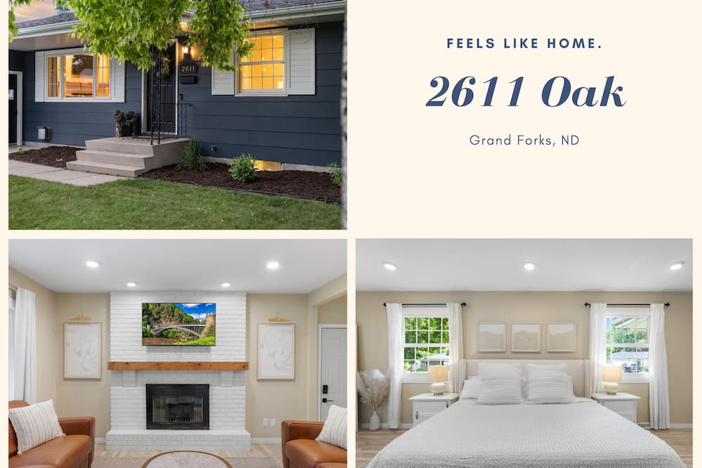 Grand Forks House | Oak Street Haven: Remodeled 3BR Near Grand Forks' Best Spots
