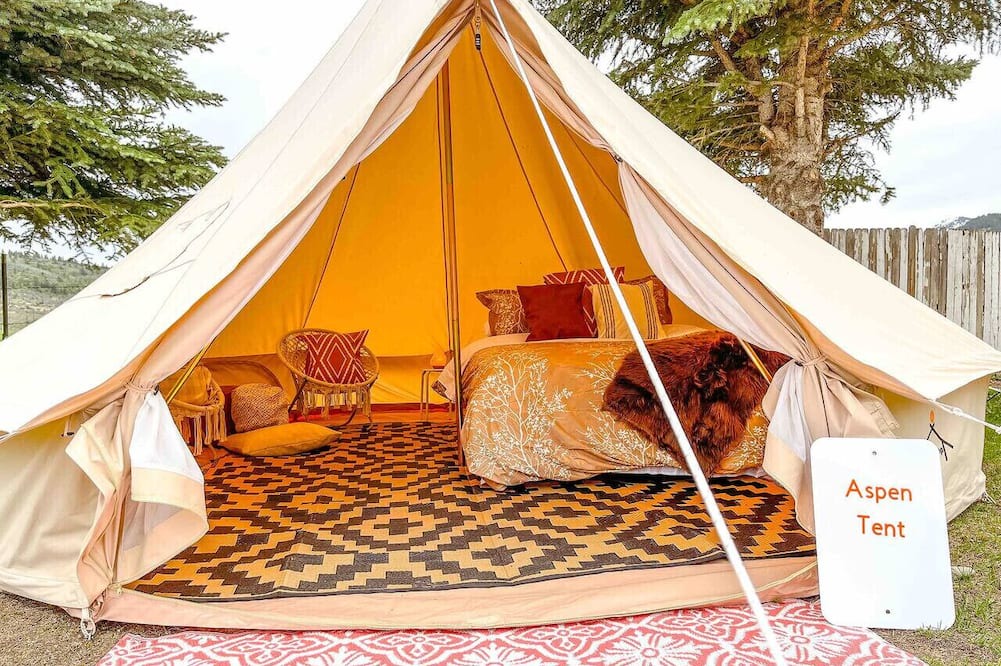 Palisades RV Rental | The Aspen Boho Glamping tent