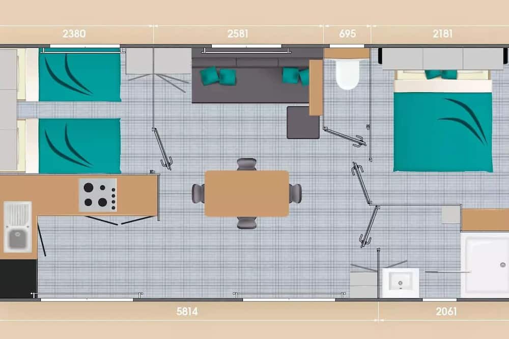 Paray-le-Monial House | Mobil Home LOUISIANE - 2 bedrooms 4 persons