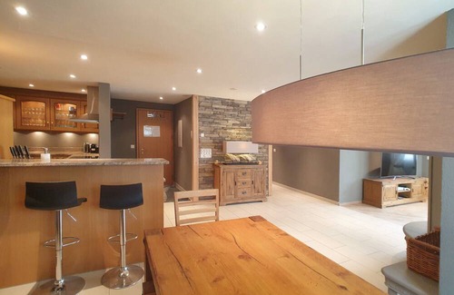 Saas-Fee Apartment | Large flat for 10 people in Haus Bavaria, near the Stafelwald ski lift