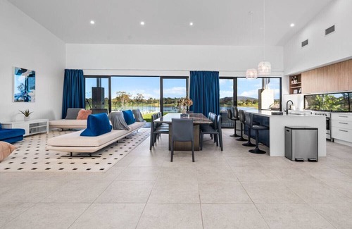 Tamborine House | Luxury Lakefront Getaway | 6BR Home w/Pool & Cinema
