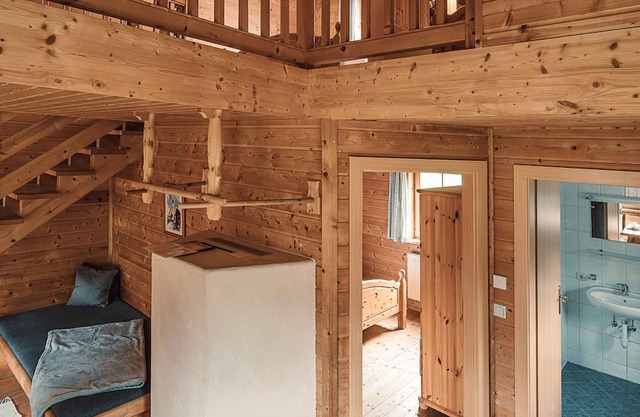 Chalet with terrace and heating