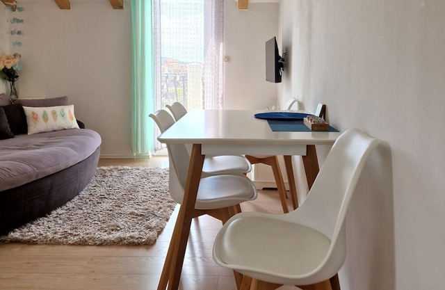 Cozy 1-bedroom apartment with AC, WiFi, parking, terrace view, laundry