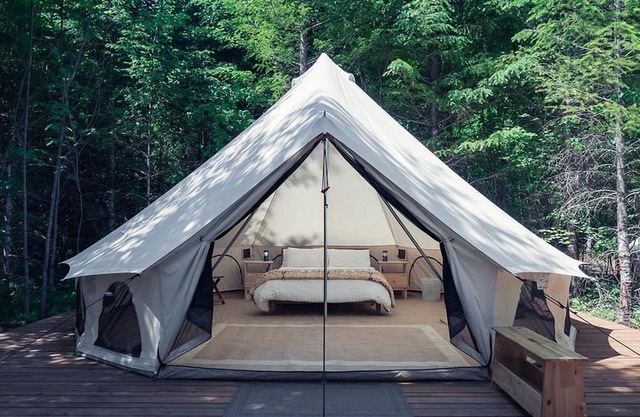 Carson Glamping Escapes in this Wonderful Bell Tent Rental in Washington
