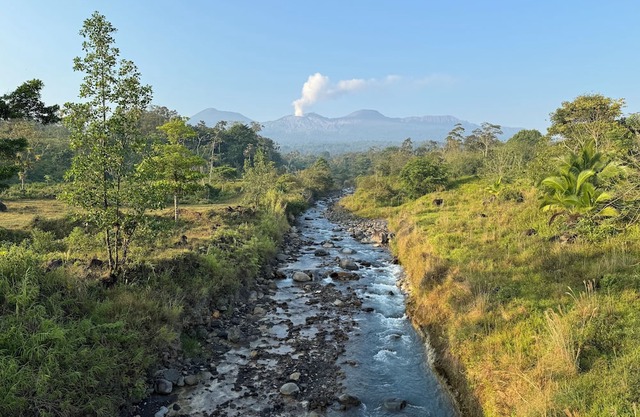 Nestled at the base of Rincon de la Vieja Volcano and bordering the Rio Celeste.